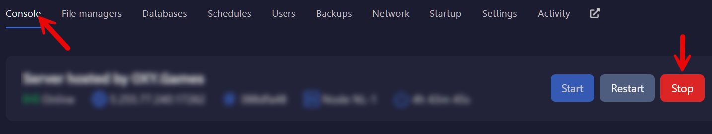 Stop Server