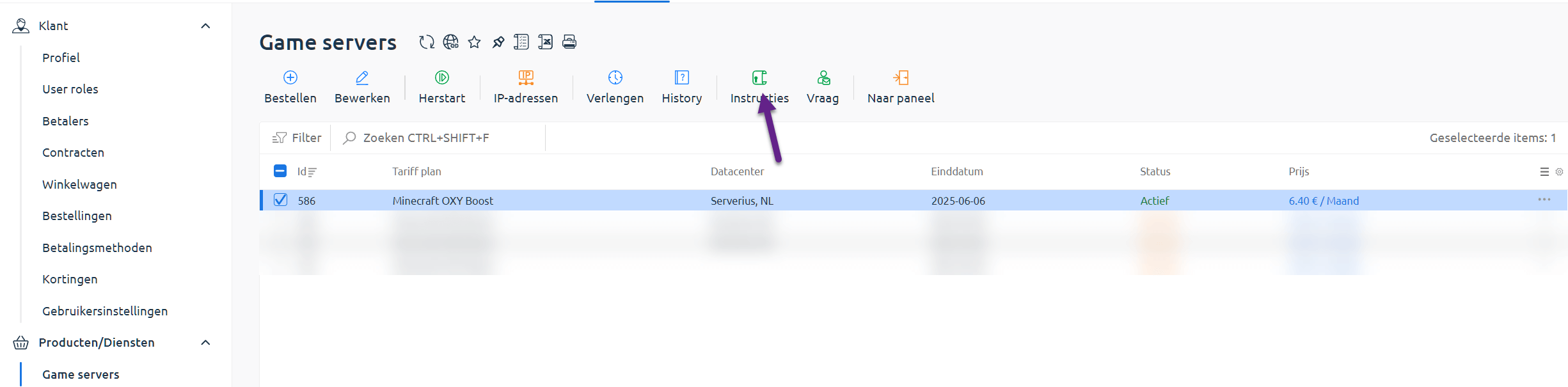 Serveroverzicht