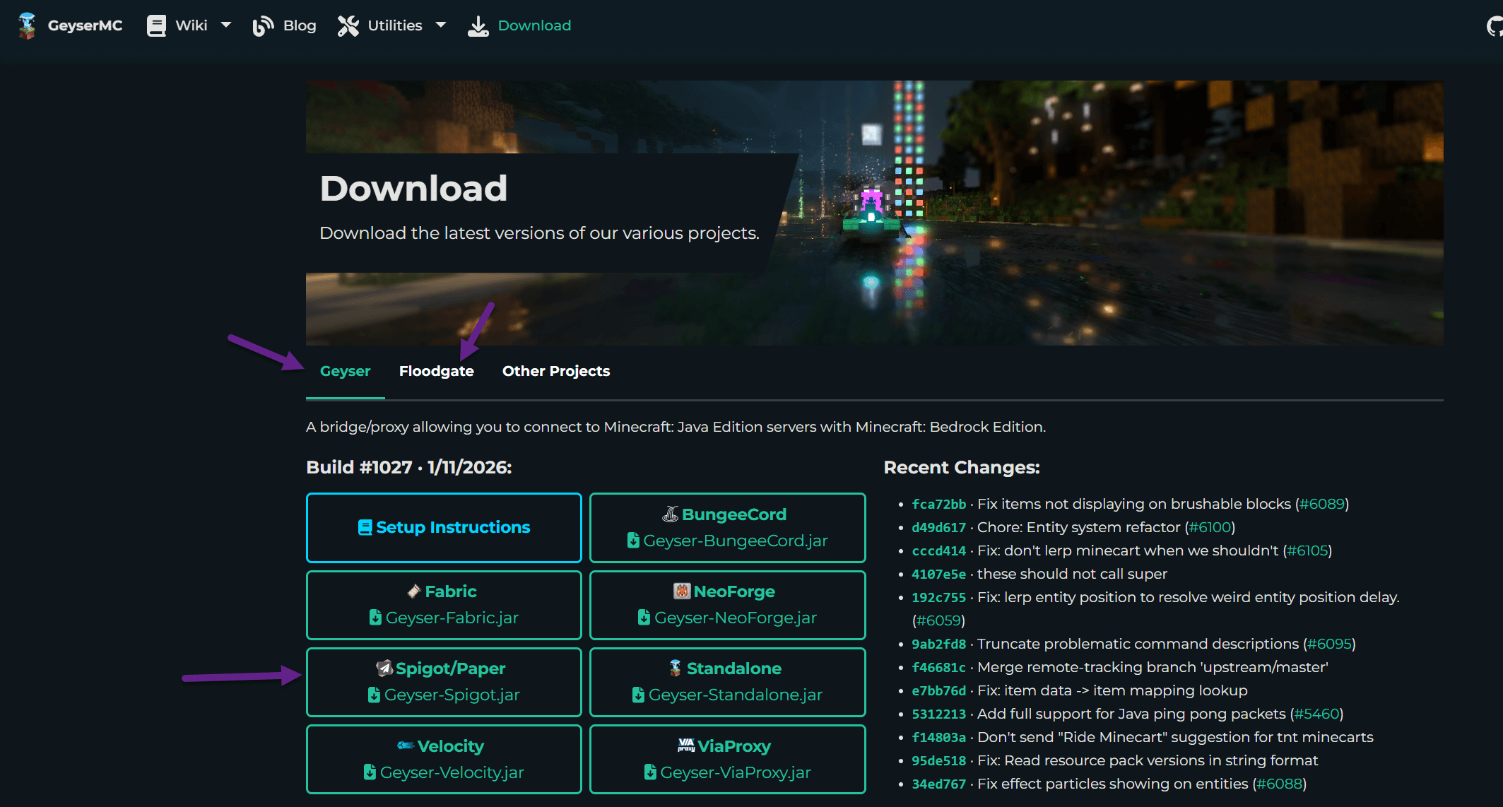 Download Geyser from the official website