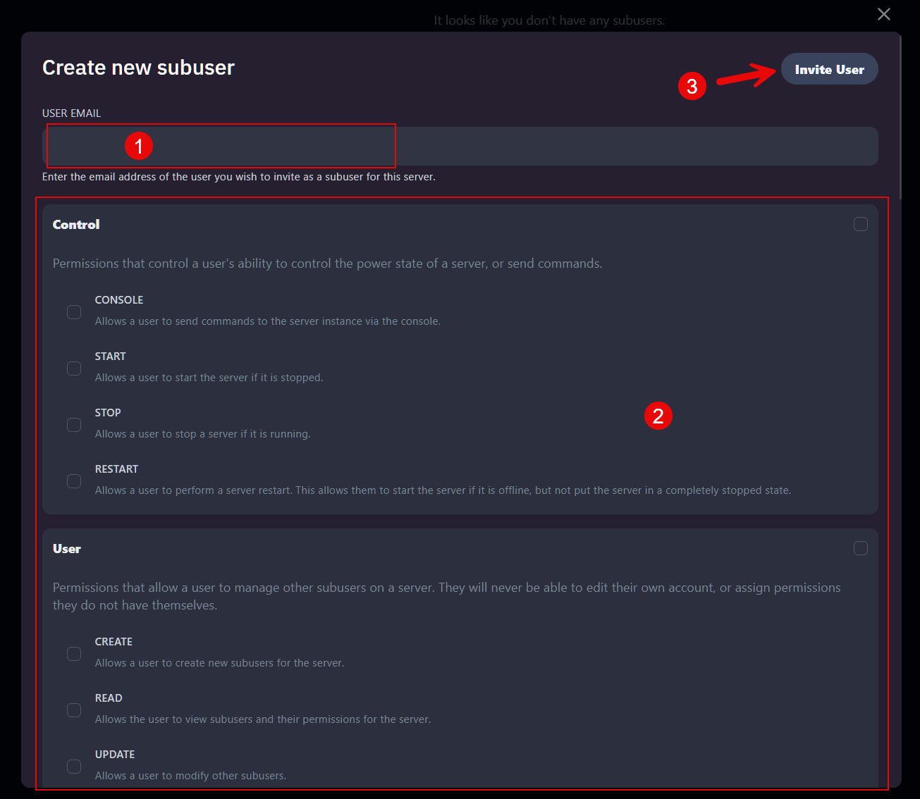 Set permissions