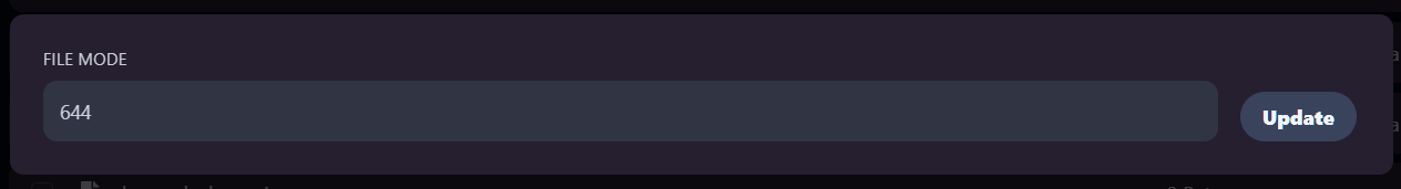 Change file permissions