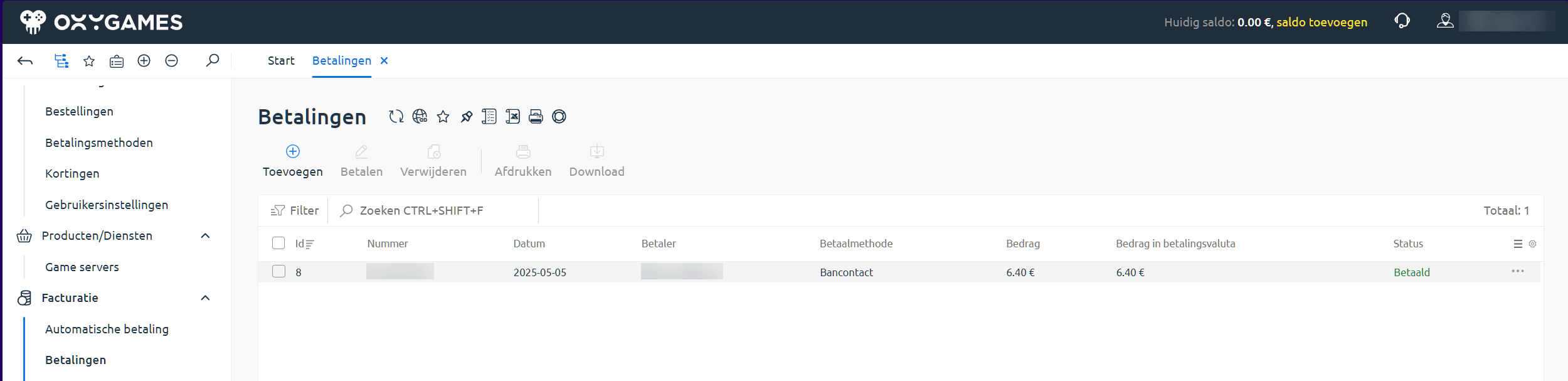 Billing payments overview