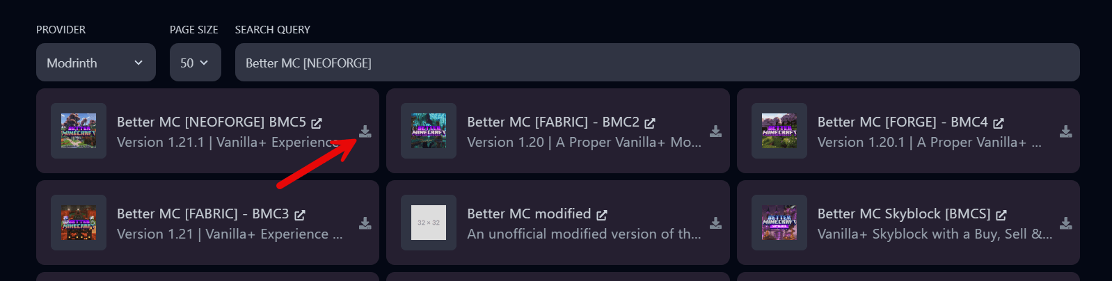 Download Better MC Neoforge
