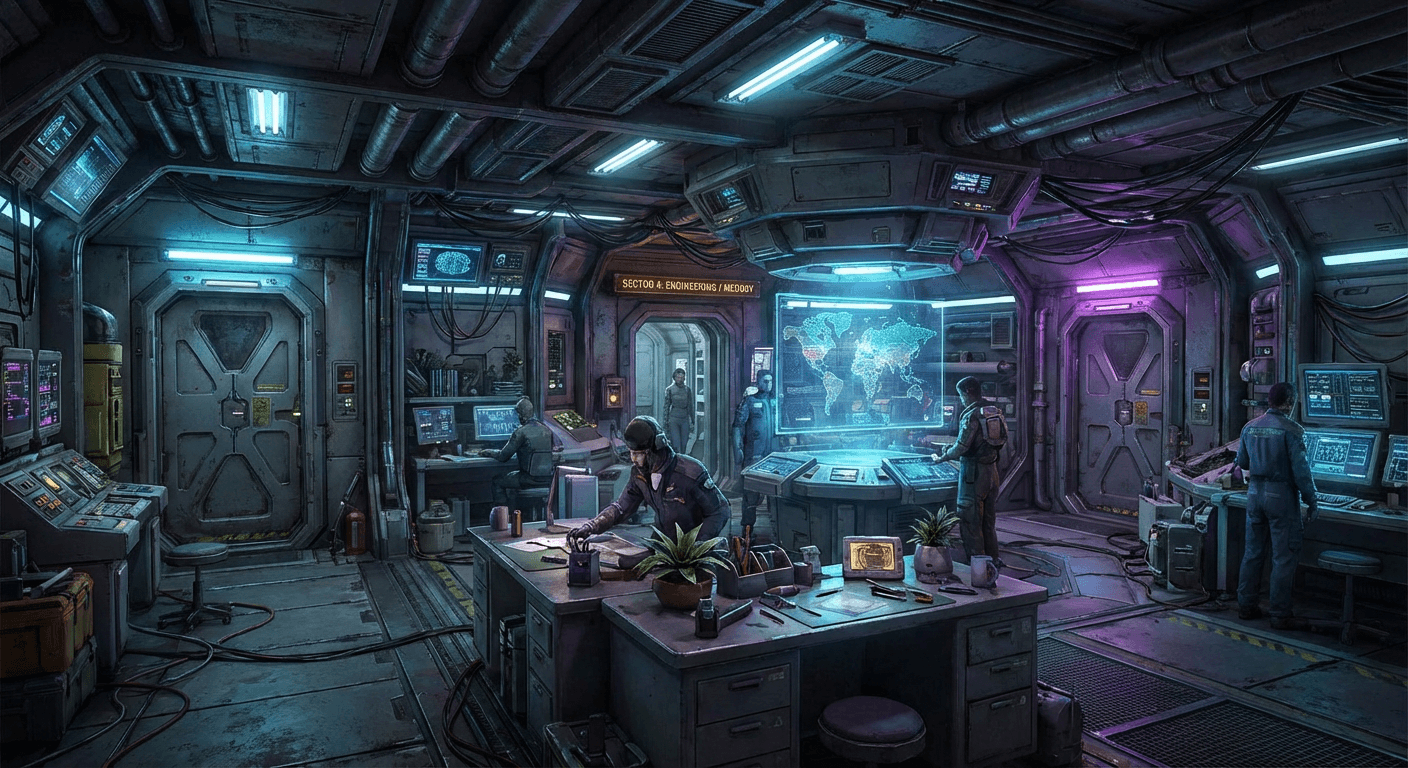 Space Station 14 station interior